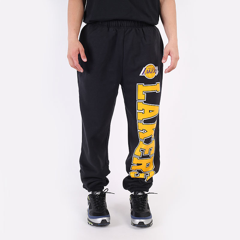 мужские черные брюки Mitchell and ness NBA Los Angeles Lakers Pants 507PLALAKEBLK - цена, описание, фото 4